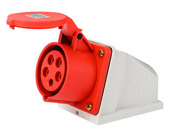 Dekraft Розетка стац. 3Р+РЕ+N 16А 380В IP44 РС-103