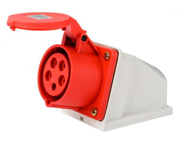 Dekraft Розетка стац. 3Р+РЕ+N 32А 380В IP44 РС-103