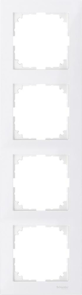 Купить SE Merten SM M-Pure Полярно-Бел Рамка 4-ая MTN4040-3619