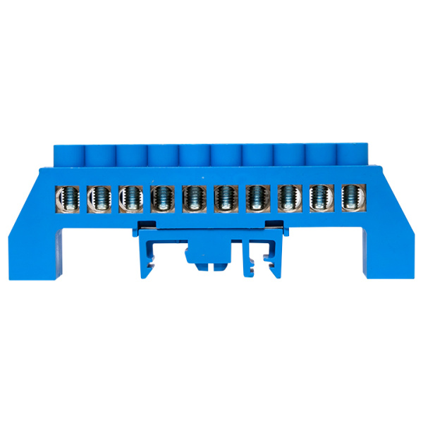 Купить EKF PROxima Шина "0" N (8х12мм) 10 отверстий латунь синий нейлоновый корпус комбинированный розничный стикер