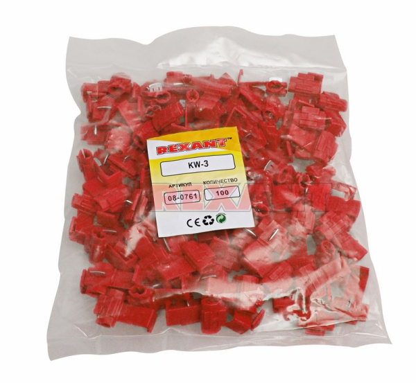 Купить ОТВЕТВИТЕЛЬ питания 0.5-1.0мм² красный Rexant 08-0761