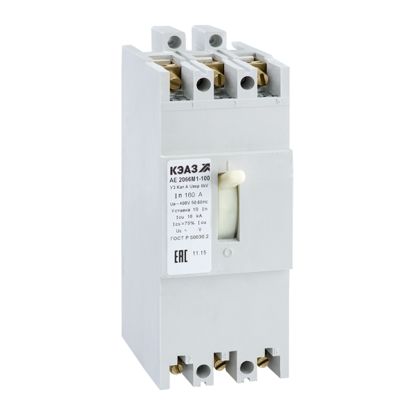 Купить КЭАЗ Выключатель автоматический АЕ2066М1-100-160А-10Iн-400AC-У3