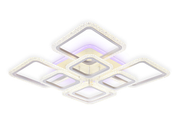 Ambrella Потолочный светодиодный светильник с пультом FA5303 WH белый 171W 840*840*130 (ПДУ РАДИО 2.4)