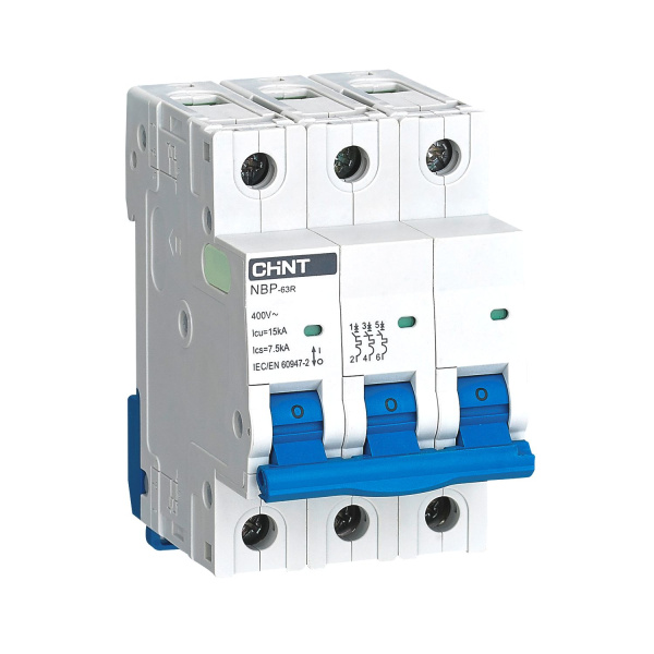CHINT NBP-63R 3P 10A 15кА 8In (R) 352391 CHINT NBP-63R 3P 10A 15кА 8In (R) 352391