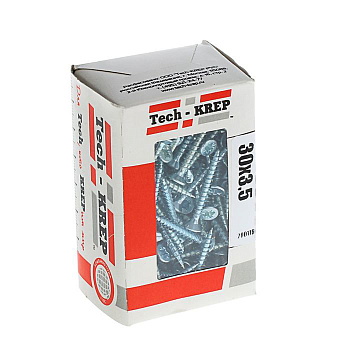 Tech-Krep Саморезы универсальные  30х3,5 мм (200 шт)  оцинкованные - коробка с ок. Tech-Kr 102171