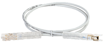 IEK ITK Патч-корд 110-110 1 пара, кат.5Е, 3м, серый PC01-110-1P3M