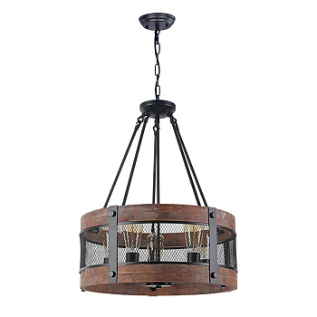 Freya Loft Vittoria Черный Подвесной светильник E27 60W FR4561-PL-05-B