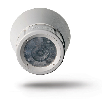 Finder Пассивный инфракрасный детектор движения для внутреннего монтажа; 1NO 10A (контакт без потенциала); питание 24В АC/DC; установка на поверхность 182100240300