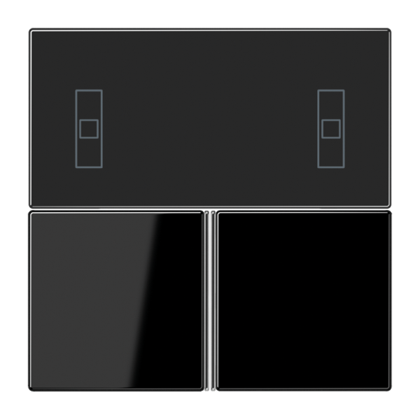 JUNG KNX Черный Набор накладок для комнатного регулятора LS4093TSASW