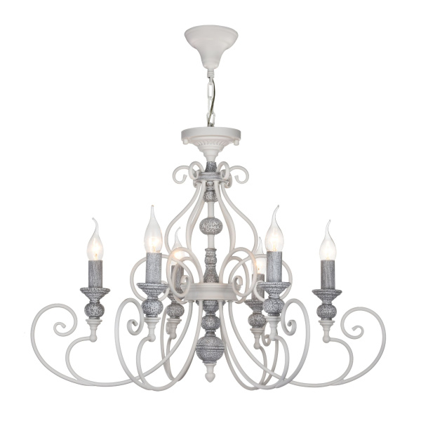 Maytoni Elegant Karina Белый Люстра 6xE14 60W ARM631-PL-06-W Купить Maytoni Elegant Karina Белый Люстра 6xE14 60W ARM631-PL-06-W
