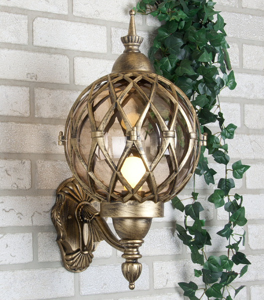 Elektrostandard Sirius U / Светильник садово-парковый черное золото a025302