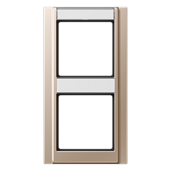 JUNG Рамка 2-кратная с полем для надписи шампань A582NACH