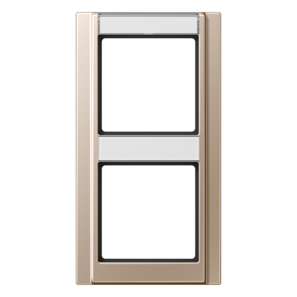 JUNG Рамка 2-кратная с полем для надписи шампань A582NACH