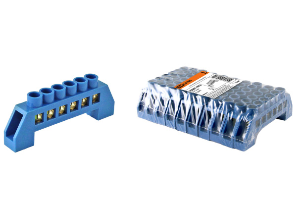 TDM Шина "N" нулевая в изоляторе 8х12мм 6 групп SQ0801-0022