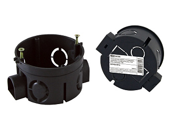 TDM Установочная коробка СП D68х40мм, саморезы, стыковочные узлы, IP20,  инд. штрихкод, SQ1402-0910