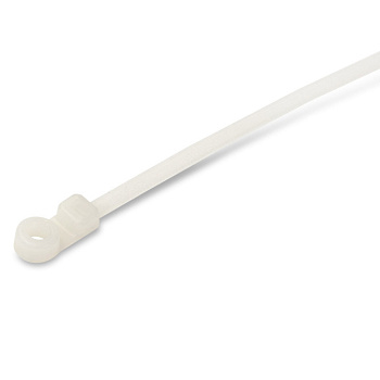 Hyperline GTM-200STC Стяжка нейлоновая неоткрывающаяся, безгалогенная (halogen free), 200x4.8 мм, полиамид 6.6, -40°C - +85°C, под винт (100 шт) 16066