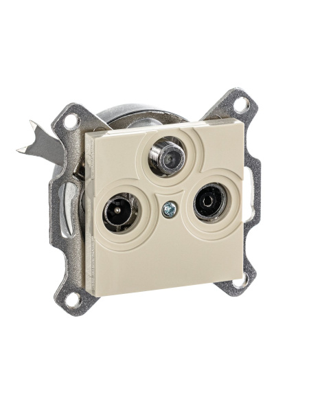 Купить ABB EPJ Levit слоновая кость / белый Розетка TV-R-SAT, слоновая кость 2CHH083303A6017