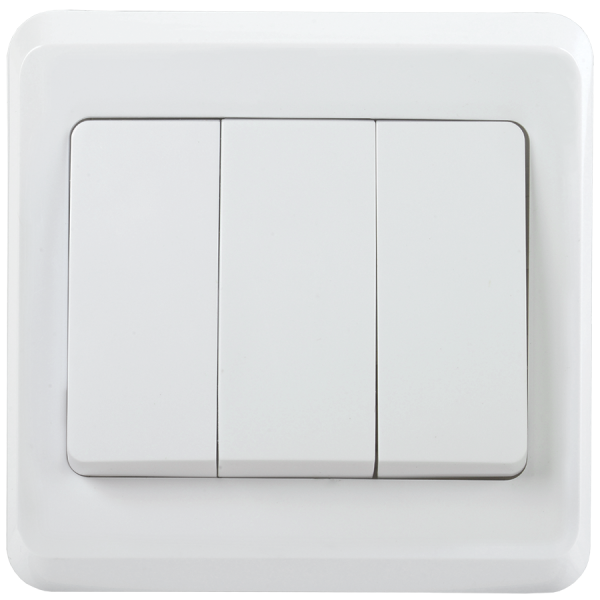 Купить IEK VEGA ВС10-3-0-ВБ Выключатель 3 кл. 10А ВЕГА белый