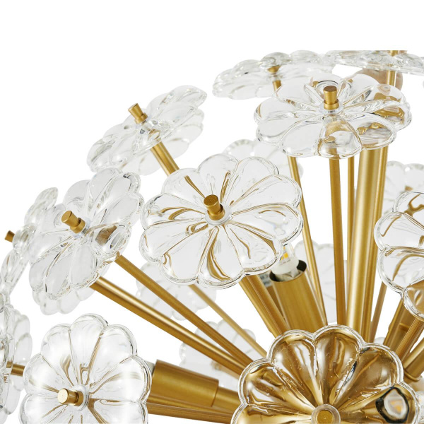 Купить Favourite 2620-16P подвесная люстра Каркас золотого цвета, декоративные элементы из прозрачного стекла