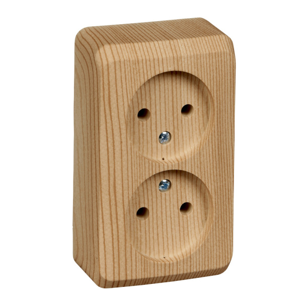 Systeme Electric Этюд наруж Дача Сосна Розетка 2-ая б/з без шторок