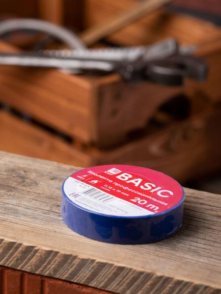 Купить EKF Basic Изолента класс А (0,18х19мм) (20м.) синяя