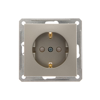 Systeme Electric Wessen 59 Шампань Розетка с/з с защитными шторками