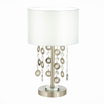 ST Luce SL1757.104.01 Настольная лампа Никель/Белый E14 1*40W