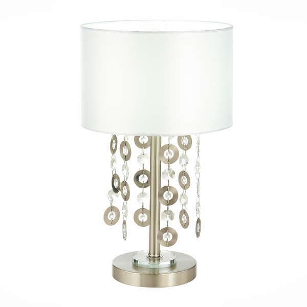 ST Luce SL1757.104.01 Настольная лампа Никель/Белый E14 1*40W