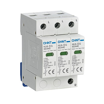 CHINT Ограничитель имп. перенапр. NU6-IIG 3Р In=40kA Uc=440B Im=100kA (R)