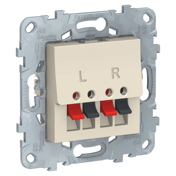 SE Unica New Беж Аудиорозетка NU548644