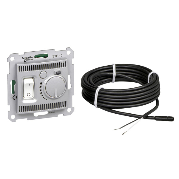 Купить SE Sedna Алюминий Регулятор теплого пола 10А SDN6000360