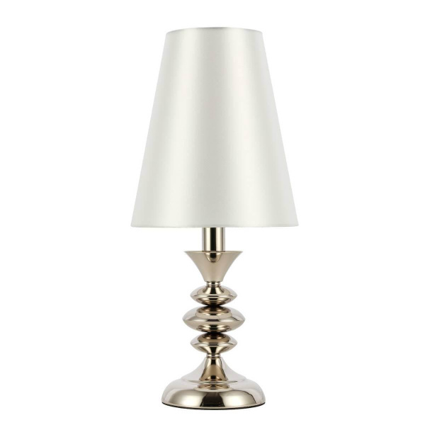 Купить Evoluce SL1137.104.01 Настольная лампа Никель/Белый E14 1*40W