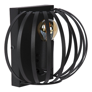 Lucide MANUELA Светильник настенный 1xE14 Black 78274/01/30