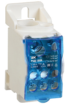 IEK Распределительный блок на DIN-рейку РБД-160А