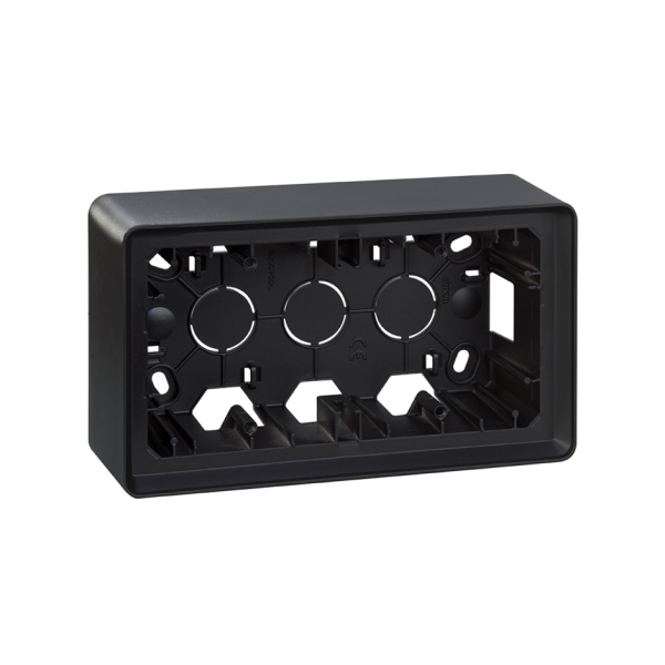 Simon 82 Detail Графит Коробка наружной установки 2-ая 8200760-038