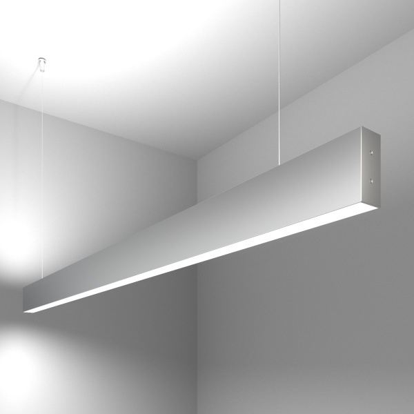 Elektrostandard 101-200-40-128 / Линейный светодиодный подвесной двусторонний светильник 128см 50W 6500K матовое серебро a041494