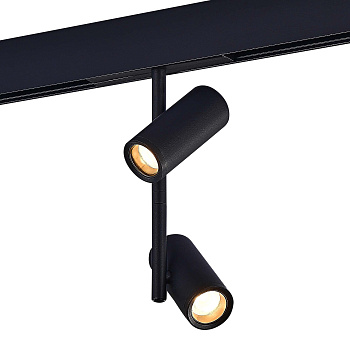 ST LUCE ST808.446.16 Магнитный трековый светильник Черный LED 1*16W 4000K 1 200Lm Ra>90 IP20 D45xH240 48VV