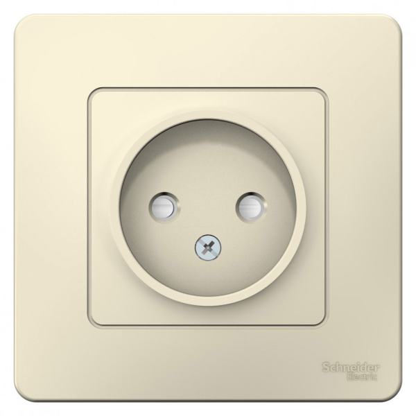 Systeme Electric Blanca внутр Молочная Розетка б/з со шторками, 16А, 250В