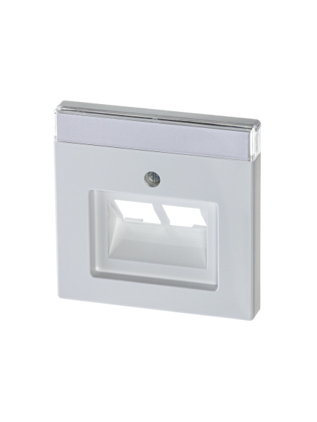 ABB BJE Solo/Future Бел Накладка 2-ой ТЛФ и комп розетки наклонной (мех214/15/17) 2CKA001710A1551