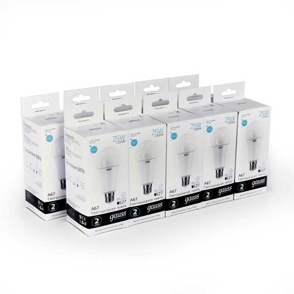 Купить Gauss Лампа Elementary A67 25W 2100lm 4100K E27 LED 73225