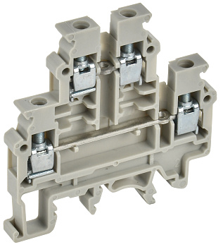 IEK Колодка клеммная CTS-ML 2 ур. 4мм2 серая