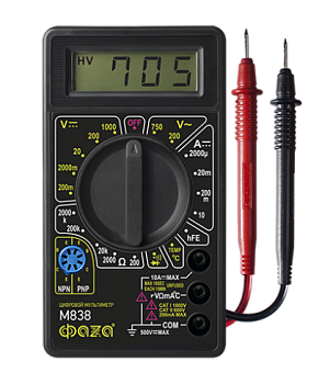 ФАZA Мультиметр Мультиметр цифровой M838 .5000452