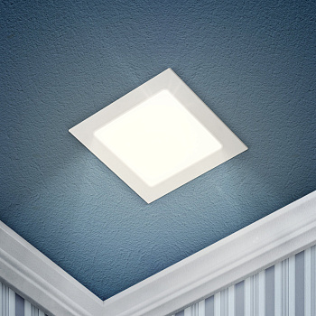 ЭРА LED 2-12-4K/1 Светильник светодиодный квадратный LED 12W 220V 4000K