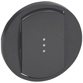 Legrand Celiane2 Графит Клавиша одинарная для выключателя/переключателя с подсветкой 067903