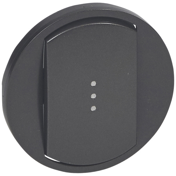 Legrand Celiane2 Графит Клавиша одинарная для выключателя/переключателя с подсветкой 067903