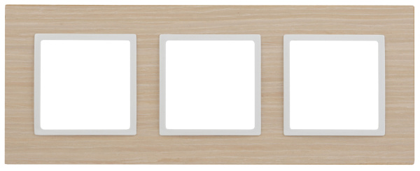 ЭРА 14-5303-01 Elegance Белен.дуб/белый Дерево Рамка 3-ая