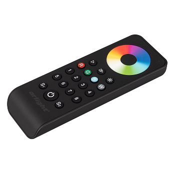 Arlight Пульт SMART-R43-RGBW Black (8 зон, 2.4G) (IP20 Пластик, 5 лет) 031953