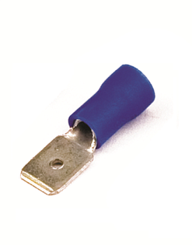 DKC Наконечник плоский с изолир.фланцем (вилка) 1,5-2,5 кв.мм 4,8х0,8 мм (РПИ-П) 2B32P