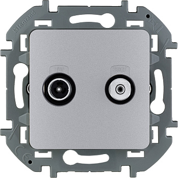 Legrand INSPIRIA Алюминий Розетка TV/SAT "звезда" 673882