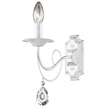 VELANTE 702-001-01 Бра Белый, Прозрачный E14 1*60W